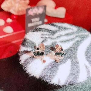 Cute crown with star earrings